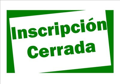 Inscripcion cerrada