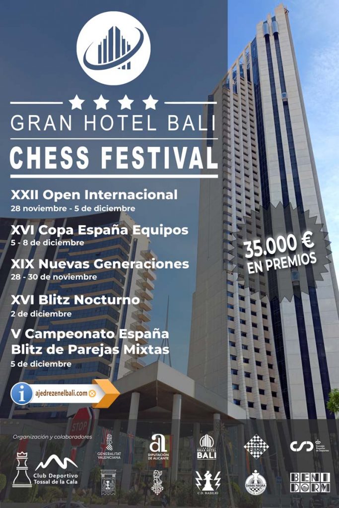 cartel del torneo de ajedrez
